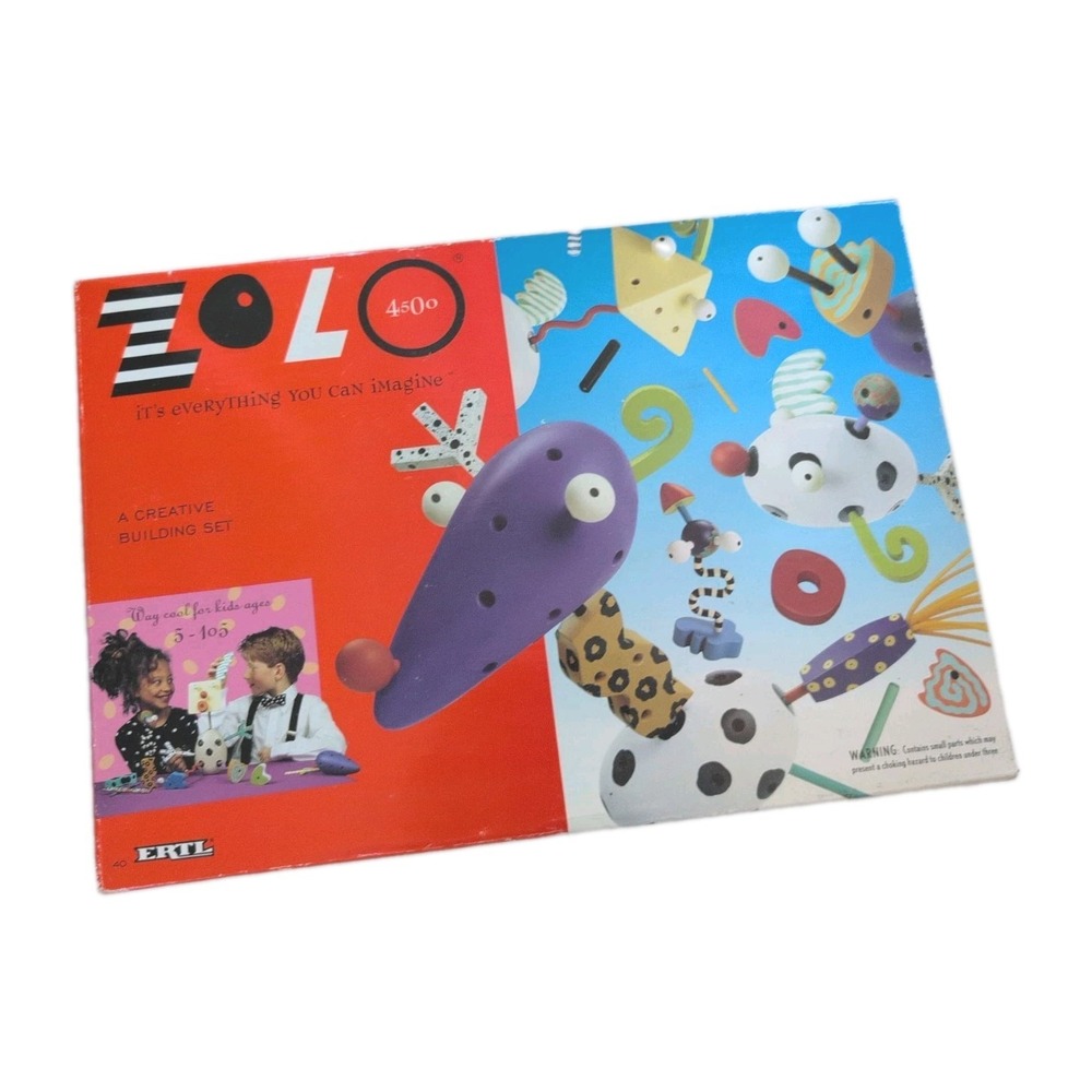 ZOLO A Creative Building Set by Wild Planet 1997 45 Piece Set - New